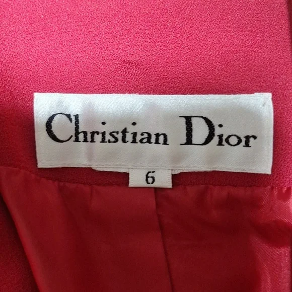 Christian Dior size 6 red blazer - Picture 5 of 10